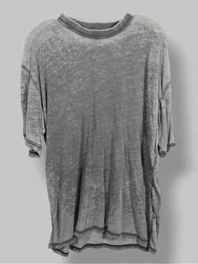Trinity LA Distressed T Shirt XL Grey Washed Luxury Streetwear Grunge Made inUSA